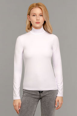 Арт.12803/3 Водолазка женская  42-50 (5 шт) Цвет:белый