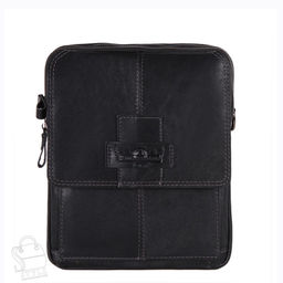 Сумка мужская кожаная 4105-1TR black Tough Ryder в Новосибирске