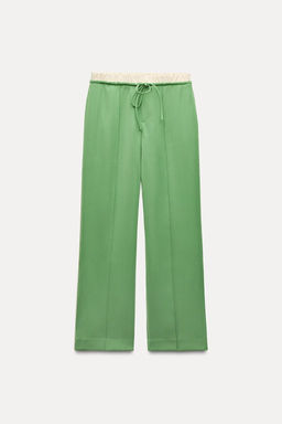 TROUSERS WITH SIDE TRIMS - Zara фото 6