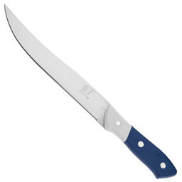 "Бриз" Нож кухонный 165мм из нержавеющей стали, пластмассовая ручка, синий (Китай)