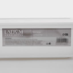 Контейнер для хранения с крышкой LaDom «Лёгкость», 3.74 л, 26×18×8 см, пластик, белый