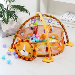 Развивающий коврик 3 в 1 Лев, 68x68, Крошка Я