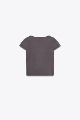 KNIT TOP WITH BOW