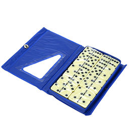 Домино пластмассовое, кость 2х4х0,5см, в п/эт цветной коробке 15х9х1,5см, цвета микс (Китай) - Домашняя Мода фото 2