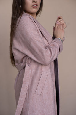 Пальто женское демисезонное 21820 (кремовый) - Kankan фото 38