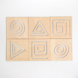 Развивающая игрушка нейротренажер для детей Межполушарная доска. Простые фигуры - Лесная мастерская фото 4