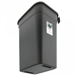 Ведро для мусора с плавающей крышкой пластмассовое SMART BIN 50л, с креплением для мусорных пакетов, серый Econova (Россия) - Домашняя мода фото 7