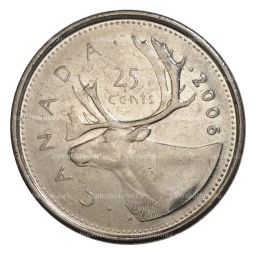 Монета 25 центов 2006 года Канада (Р)