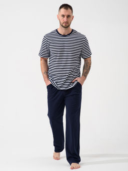 Пижама 100% хлопок Полоса - Оптима фото 3