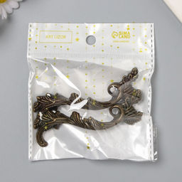 Ручка для шкатулки металл "Старинная" бронза набор 2 шт 8,5х2,6 см