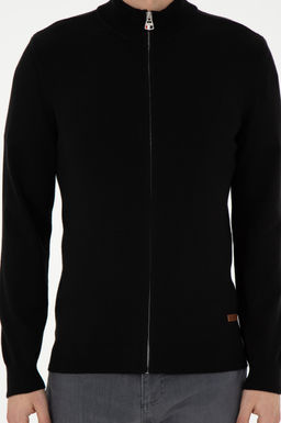 Мужской черный базовый трикотажный кардиган Неожиданная скидка в корзине - U.s. polo assn фото 6