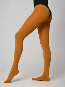 Колготки женские теплые с флисом TEATRO ICE STYLE 240 den COLOR шафрановый
