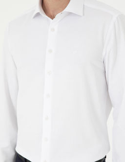 Beyaz Slim Fit Arm_rl_ Uzun Kollu G_mlek - Pierre cardin фото 7