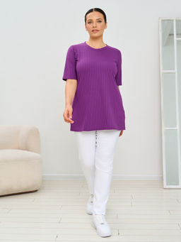 Футболка женская MR014SS3 violet - Maxroses фото 3