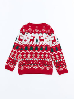 Y?lba?? Temal? Erkek ?ocuk Kazak