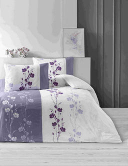 КПБ EFOR RANFORCE DOUBLE (FLORAL- VIOLET) 160*220 семейный