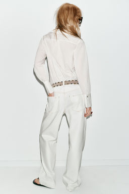 STRIPED SHIRT WITH RUFFLES - Zara фото 15
