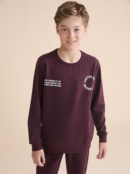 Bisiklet Yaka Erkek ?ocuk Sweatshirt