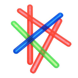 Цена за 10 шт. Счетные палочки 50 штук в пенале Calligrata, МИКС