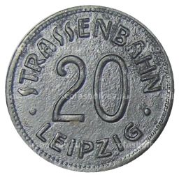 20 пфеннигов 1918 года Транспортный нотгельд Лейпциг