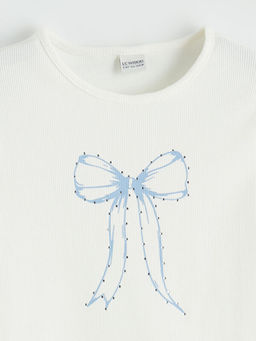 Fiyonk Bask?l? K?z ?ocuk Ti??rt