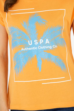 Женская оранжевая футболка - U.s. polo assn фото 21