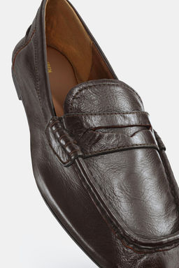 SOFT LEATHER LOAFERS - Zara фото 8