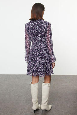 TRENDYOLMILLA Siyah Dik Yaka Dokuma Elbise TCLAW19LJ0076  фото 47