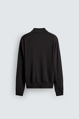 100% WOOL KNIT POLO SHIRT - Zara фото 8