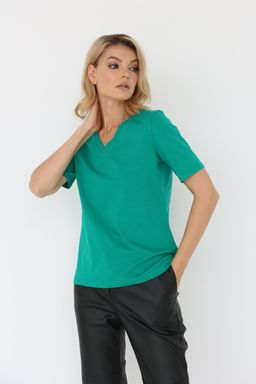 Футболка с V-образным вырезом - Looklikecat фото 2