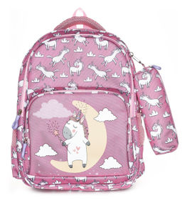 Рюкзак мягкий Schoolformat Little unicorn, модель SOFT 2+, мягкий каркас, двухсекционный, ...