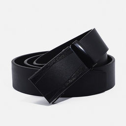 Ремень мужской, ширина 4 см, автомат, пряжка металл, цвет чёрный