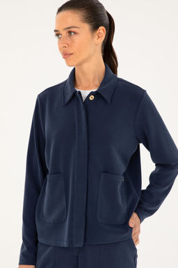 Женский темно-синий свитшот Неожиданная скидка в корзине - U.s. polo assn фото 3