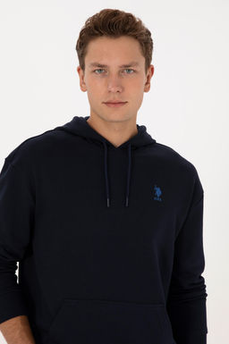 Erkek Comfort Fit Kap__onlu Lacivert Basic Sweatshirt - U.s. polo assn фото 2