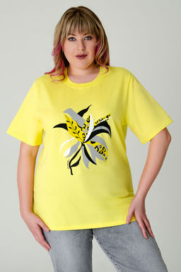 Арт. 3-1150 Футболка женская 50-58 (5 шт) Цвет:желтый - Калинка фото 19