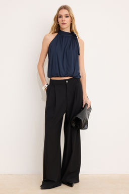 Antrasit Regular/Normal Kal?p Dik Yaka Kolsuz Buzgulu Modal Suprem Orme Bluz TWOSS26BZ00335