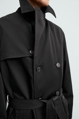 TRENCH WATER REPELLENT MANTECO® ORIGINS / Negro - Zara фото 7