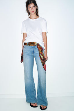 FLORAL PRINT VISCOSE SCARF - Zara фото 3