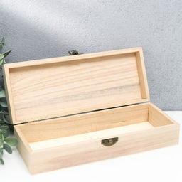 Цена за 6 шт. Шкатулка для росписи дерево «Купюрница», для творчества, декора, 24×9.5×6 см