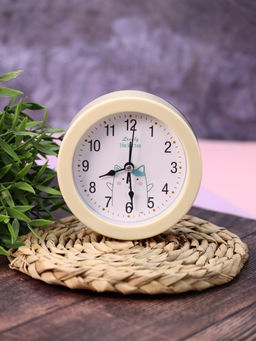 Часы-будильник Morning dog, white (12,5х12,5 см)