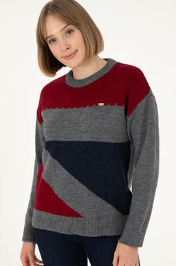 Женский темно-синий свитер с круглым вырезом Неожиданная скидка в корзине - U.s. polo assn фото 3