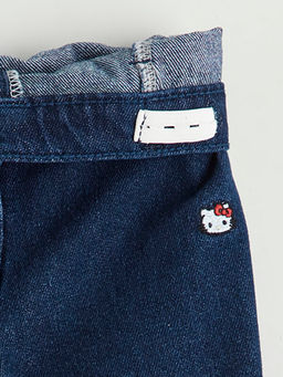 Hello Kitty Nak??l? K?z ?ocuk Jean Pantolon