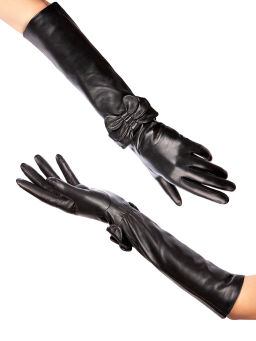 Перчатки женские ш/п F-IS0075 black - Eleganzza фото 6