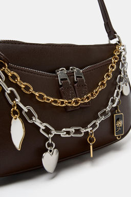 MINI CROSSBODY BAG WITH CHARM DETAIL - Zara фото 6