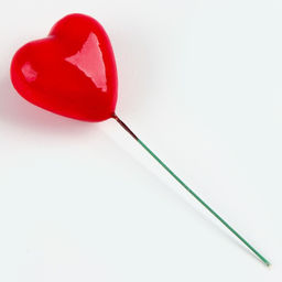 Набор декора на проволоке Сердце 10 шт., размер 1 шт. - 4?2.5?10 см