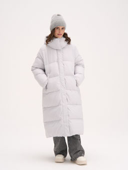 Пуховик удлиненный стеганый "Жемчуг" женский
