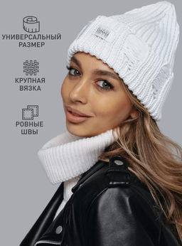 K13114 Шапка (хлопок, шелк) БЕЛЫЙ