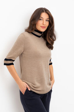 ЕВ 30045/24ш/бежевый джемпер жен
