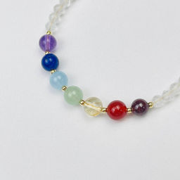 Браслет 7 чакр из Горного Хрусталя и Самоцветов - Радуга самоцветов фото 3