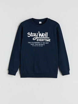 Bisiklet Yaka Erkek ?ocuk Sweatshirt